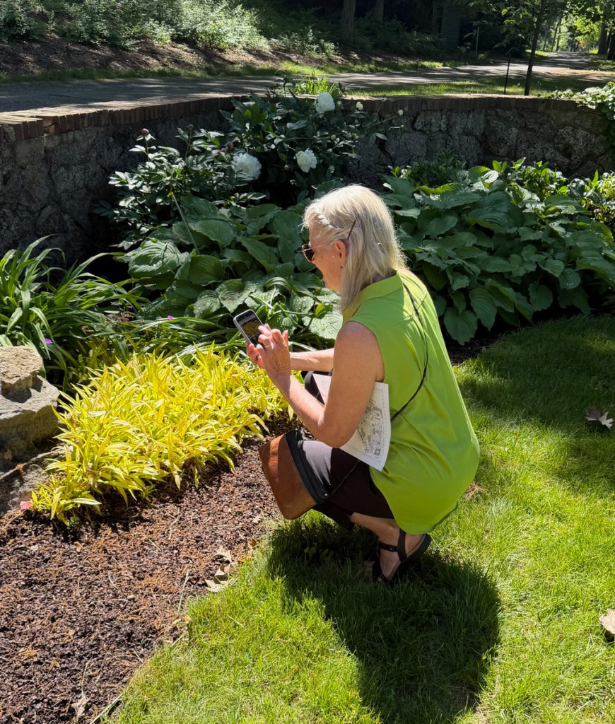 Landscapers actively exploring and evaluating gardens photo credit: Kathy Kienle