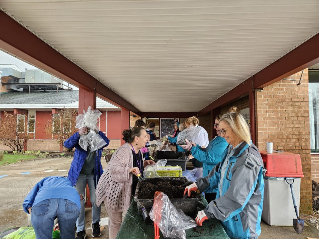 Chula Vista club members bagged up evergreens this year for 3rd graders in the Plainwell & Otsego schools.