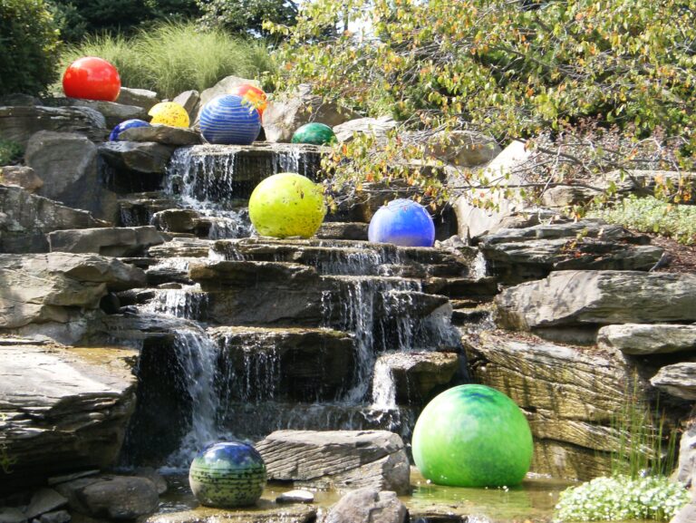 Chihuly glass at the Fredrick Meijer Gardens in Grand Rapids, Michigan